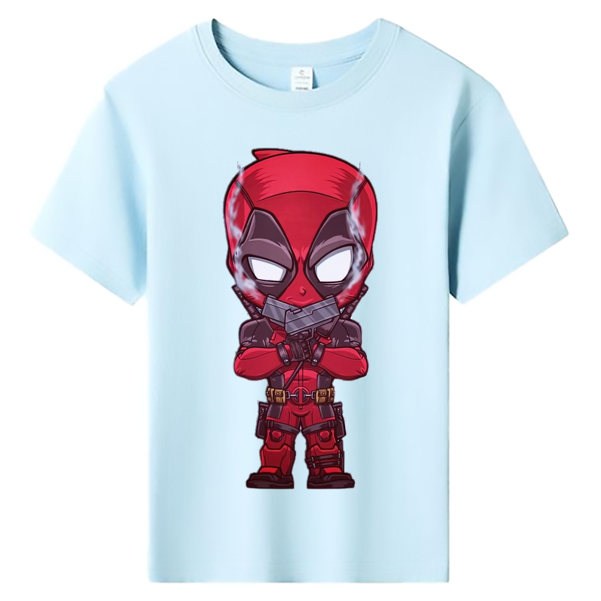 （画像用） Deadpool デッドプール 綿100％キッズTシャツ（フロントプリント）
